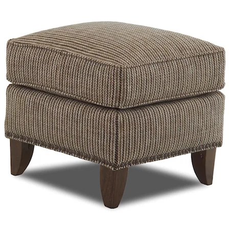 Lexington Avenue Ottoman with Nailheads